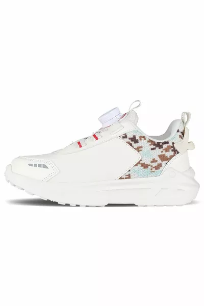 Vicco Code Smart Lace-Up Mechanism Orthopedic Kids Sneakers BEIGE