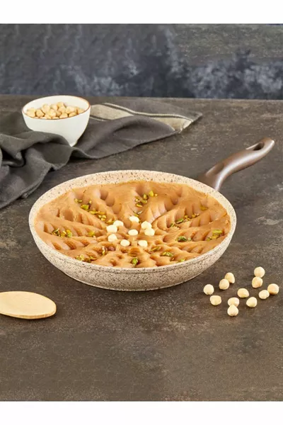 Poêle en granit crémeuse de  cm