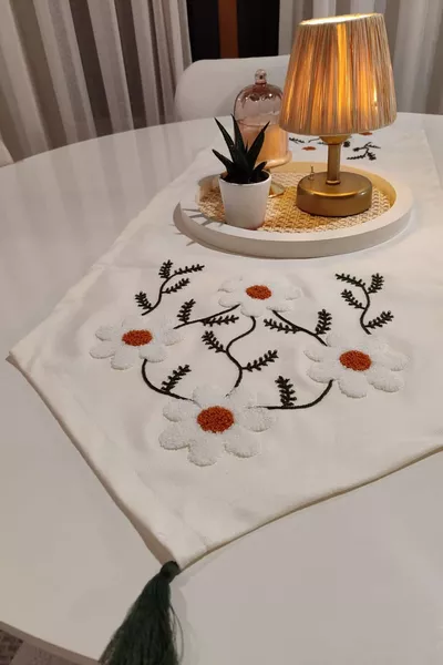 Punch-Stickerei 1 Stück Läufer & Amerikanische Serviette & Tischdecke