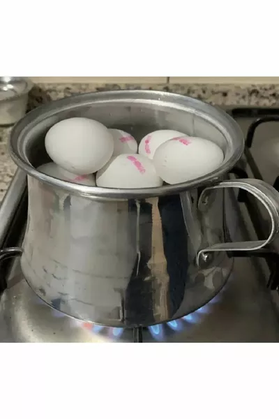 Elçe Yumurta haşlama kazanı alüminyum mini boy çap cm yükseklik 9,5cm