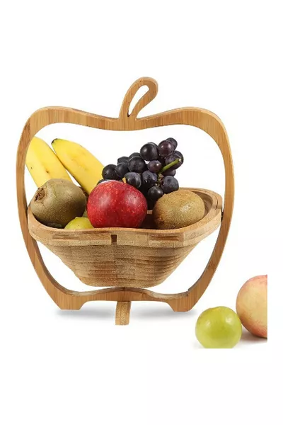 Wooden Foldable Fruit Basket