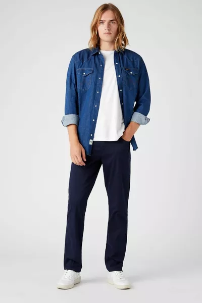 بنطال تكساس ضيق من الخصر العادي مطاطي