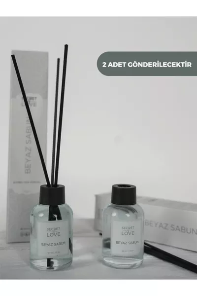 2 L ZIMMERDUFT MIT STÄBCHEN WEIßE SEIFE