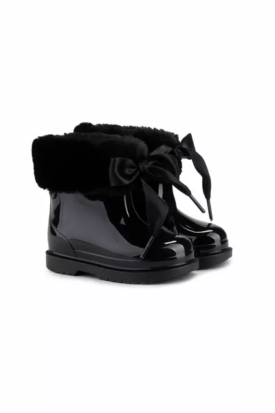  Bimbi سوفت للأطفال أحذية المطر السوداء