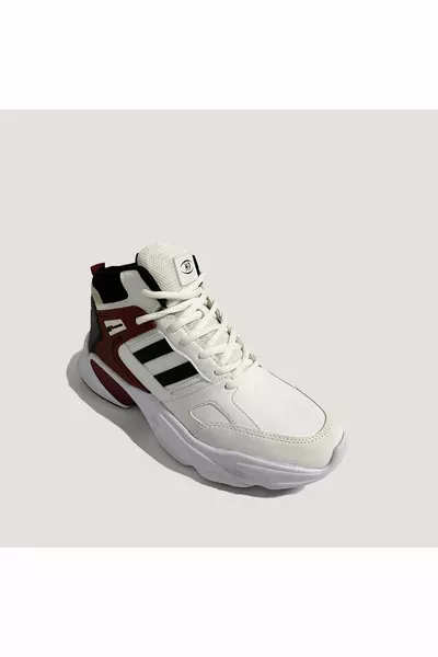 M.p  حذاء رياضي لكرة السلة للرجال  أبيض-أسود