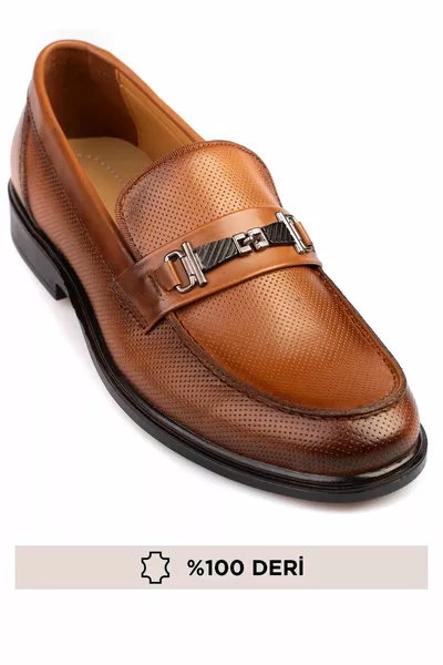 Мъжки обувки от естествена кожа, мокасини