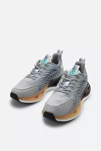 سنيكرز رجالي رمادي نعل مرن 