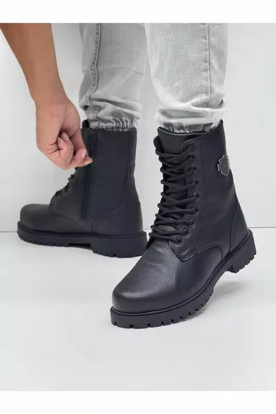 أحذية بريدية سوداء استخدام غير رسمي غير رسمي بريدي تكتيكي