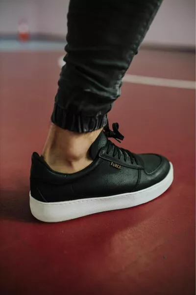 Scarpe Casual Nero (Suola Bianca)