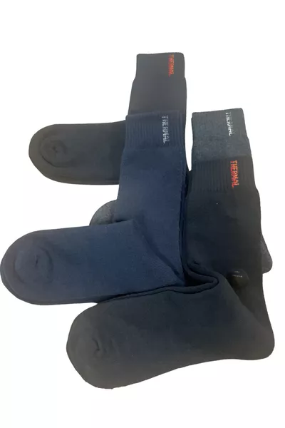 Herren- und Damenlange nahtlose Thermosocken für den Winter, warmhaltend, 5 Paar