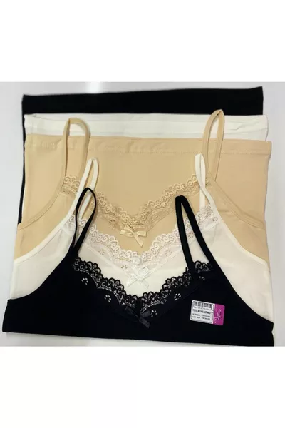 قميص داخلي متعدد من الدانتيل 3 قطع