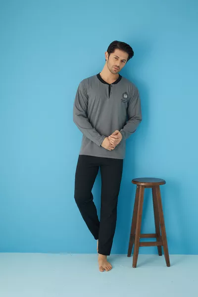 Supreme (dunne) lange mouwen pyjama set