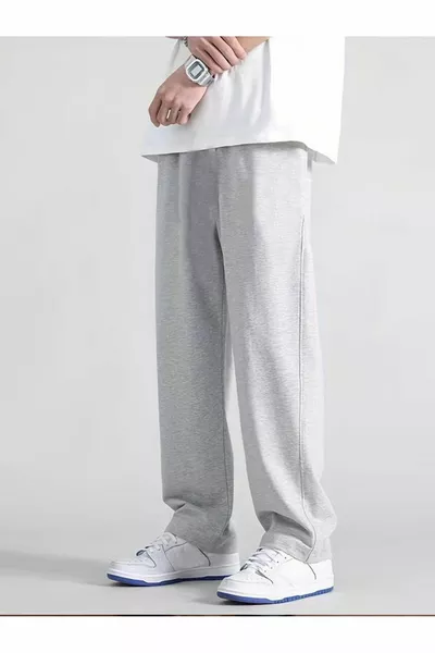 Gray Loose Fit Seasonal Sweatpants Compacte