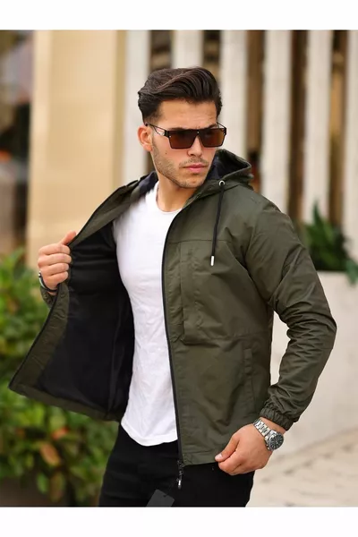 معطف رجالي موسمي من Abillita مقاوم للماء والرياح