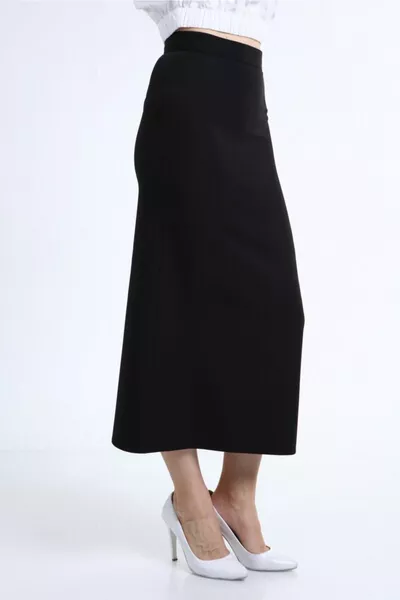 Women's Black Long Pencil Skirt