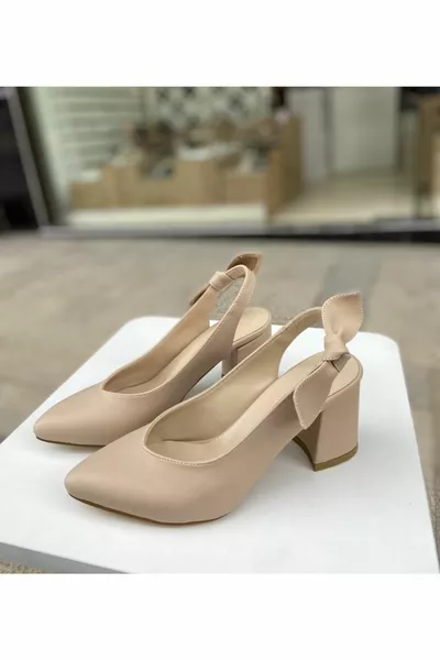 حذاء نيود بكعب 6 سم