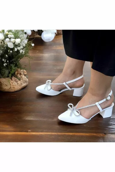 مزدوجة لين الحجر أحذية قصيرة الكعب