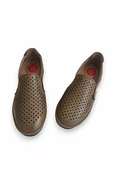 Zomer Leer Orthopedisch Comfortabel Hiel Gel Casual Damesschoenen Moeder Schoenen