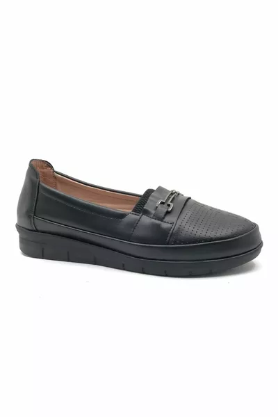 Berfilla Dr.Recommended % Cuir Mère Femmes Ballerines NOIR