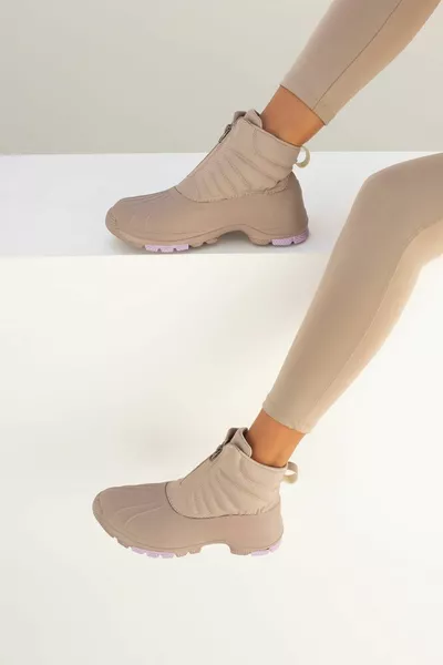 Bottes Mink Tunder Faylon Zipper Femme 4cm 