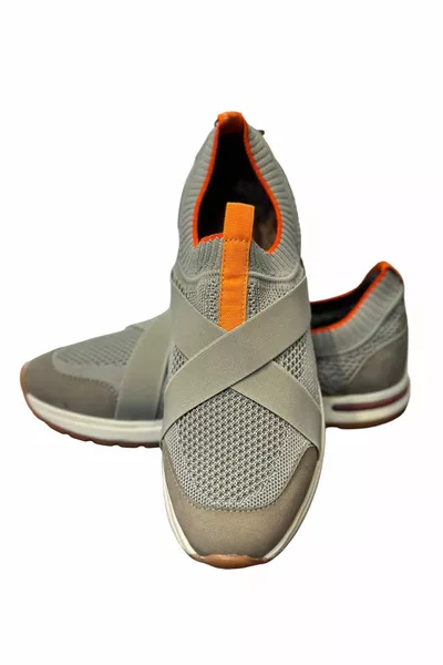 Tricot Eslastiqué Baskets de randonnée Gris