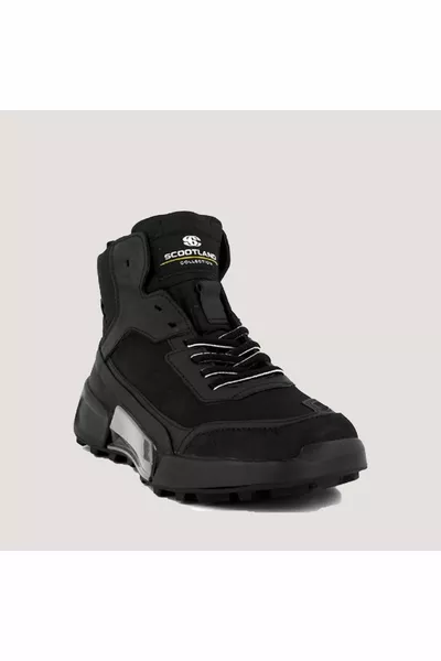  Men's Leather Imported Half Boots  Black