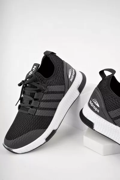 Nero a Bianco Sole Bambini Sneakers