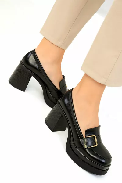 Zwarte casual damesschoenen 