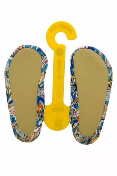 زهرة منقوشة عدم الانزلاق البحر والجوارب بركة