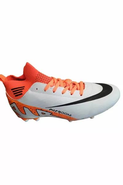 لاليجا جوارب أحذية كرة قدم للأطفال  أبيض برتقالي 