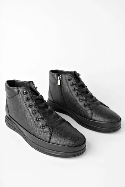  أحذية رجالية رجالية بأربطة شتوية بسحاب