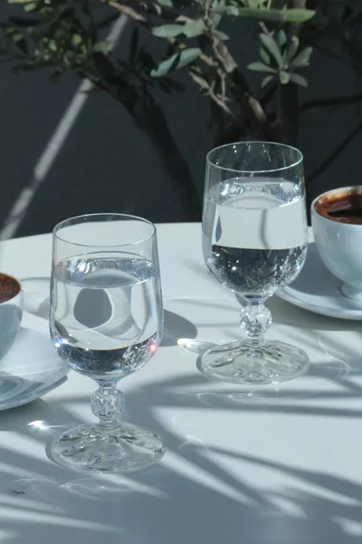 Claudia Crystal Set mit 6 Kaffee-Beilagengläsern  cc