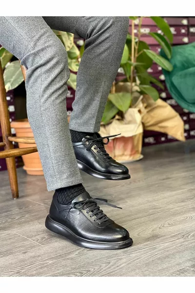 جلد طبيعي للاستخدام اليومي أحذية رجالية