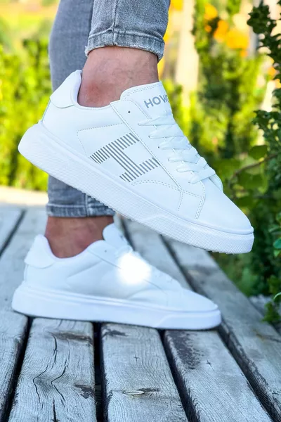  White Eva White Sole Lightweight Men's Casual Sneakers