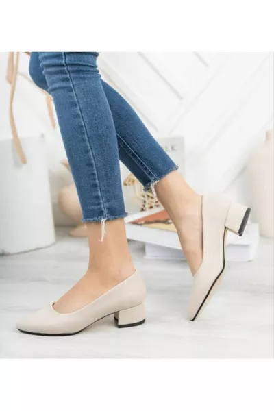 Damesschoenen Skin Korte hakken Casual schoenen 3 cm