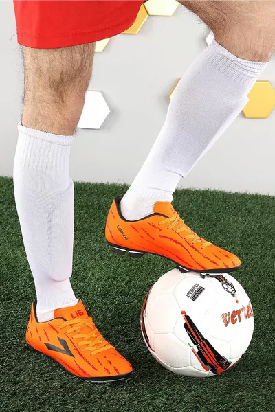 Latmos Km Crampon Turf Field Chaussures De Football Homme Orange