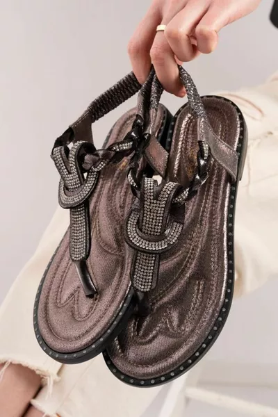 L'etoile باريزيان  صندل نسائي فليب فلوب بلاتيني