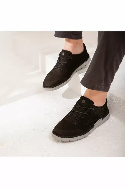 أحذية رجالية كاجوال من الجلد الطبيعي   Erk Ayk 