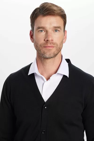 الرجال سليم صالح سليم صالح أزرار عادي القطن كارديجان