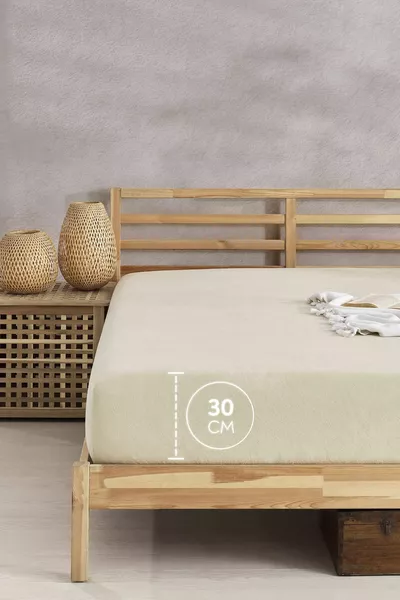 Памучна хавлиена чаршаф | Елaстична лента от 4 страни | Единичен/Двоен еластичен хавлиен чаршаф |