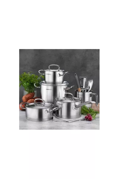 Proline Cookware Set 8 Pieces Inox