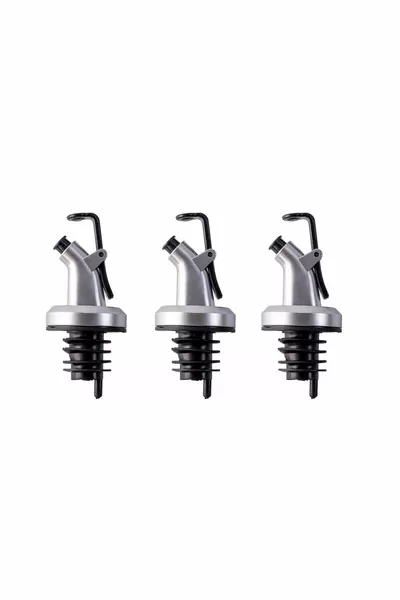 Tappi per Oliera Antigoccia Colore Argento – Set da 3 | Tappo Antigoccia e Anti-perdite