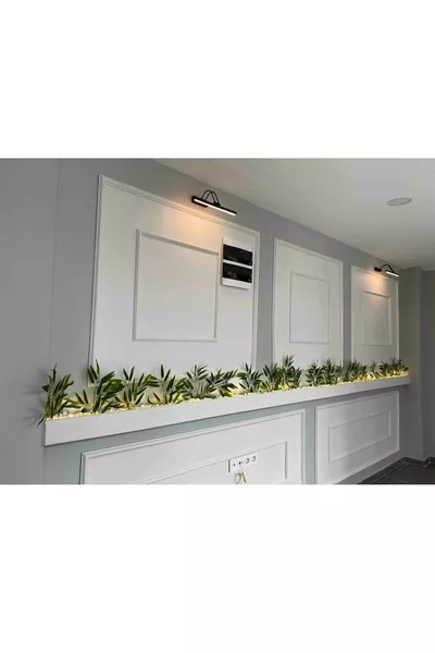 Черна кутия дневна светлина баня стенен огледален лампи, флейта аплик, лебед аплик, LED аплик 6W