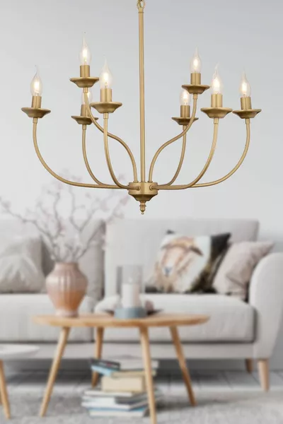Ariane 8-Light Antique Modern Bedroom Large Living Room Chandelier