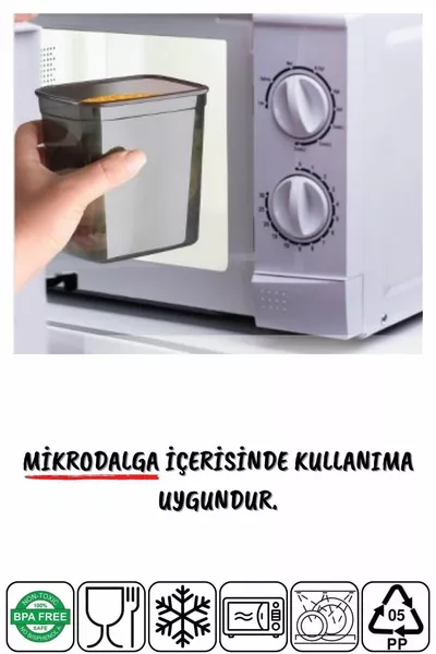 6 Stuks Jumbo Formaat Rechthoekige Bewaardozen Ml Antraciet