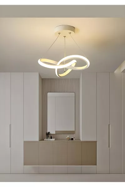 ثريا بوليفيا الحديثة ذات لمبة LED بيضاء مفردة لصالة المعيشة والمطبخ والغرفة والمدخل