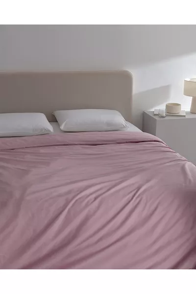 Manon Dubbeldekbed % Katoen Ranforce Uni - Licht Mûve