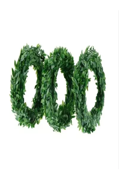  Метра Телена Плетка с Лиани за Закриване на Газова Тръба Декоративен Орнамент за Дом, Балкон, Оградна Декорация