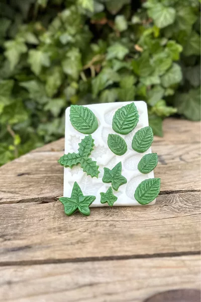 Moule à bougie à feuilles (SILICONE) (1 PIECE)