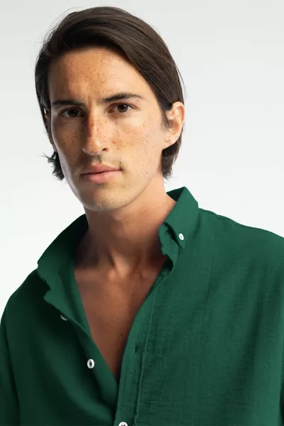 OVERSİZE DÖKÜMLÜ GÖMLEK